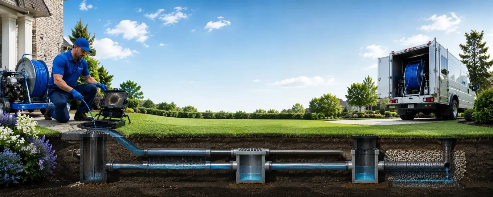 Outdoor drain cleaning information for Beverly, OH